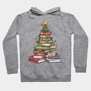 christmas book tree Hoodie